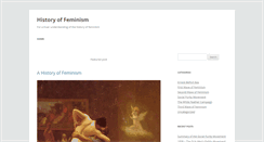 Desktop Screenshot of historyoffeminism.com