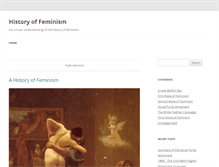 Tablet Screenshot of historyoffeminism.com